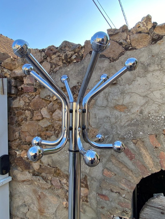 Image 1 of Appendiabiti vintage 1970 in metallo cromato