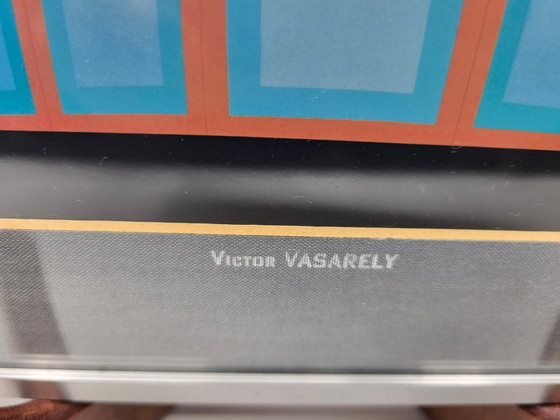 Image 1 of Victor Vasarely, Composición óptica, década de 1950, impresión offset, enmarcada