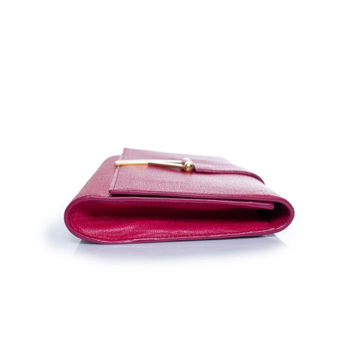 Saint Laurent, pochette Chyc color fucsia – clutches, Calfskin (photo 2 of 13)