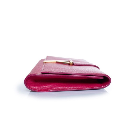 Saint Laurent, pochette Chyc color fucsia – Clutch, Calfskin (photo 2 of 13)