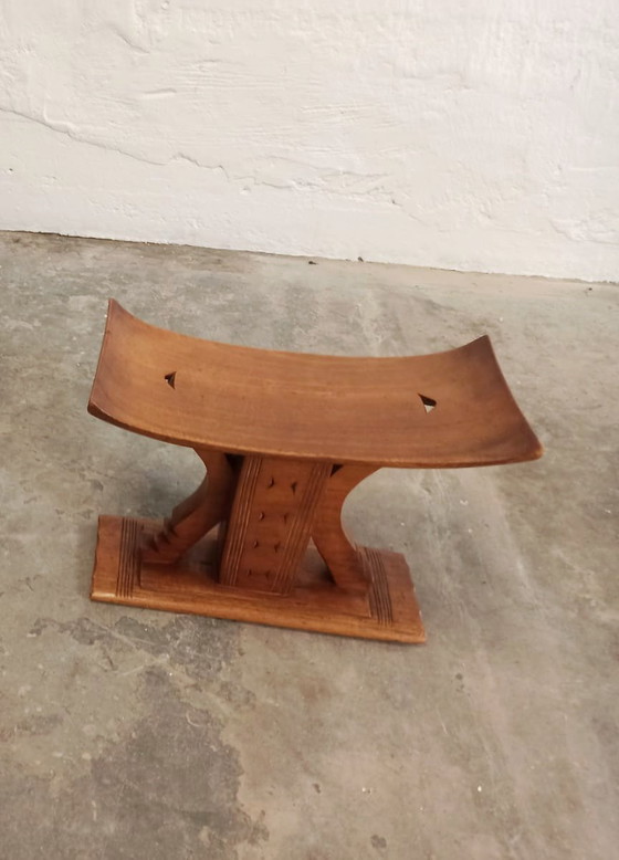 Image 1 of Sgabello Ashanti vintage in legno, africano
