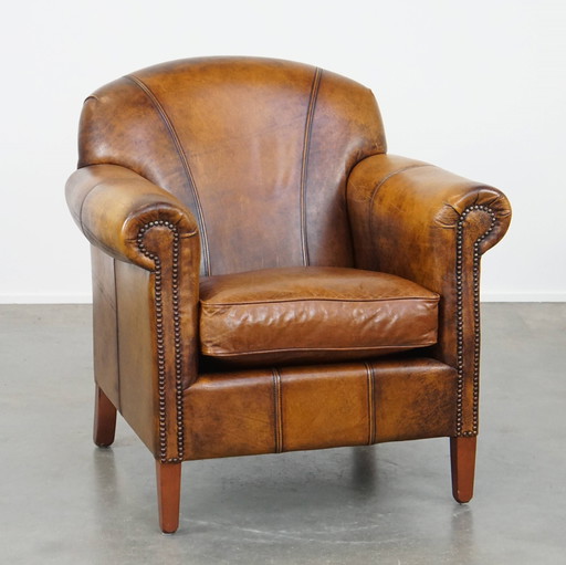 Fauteuil en cuir de bœuf