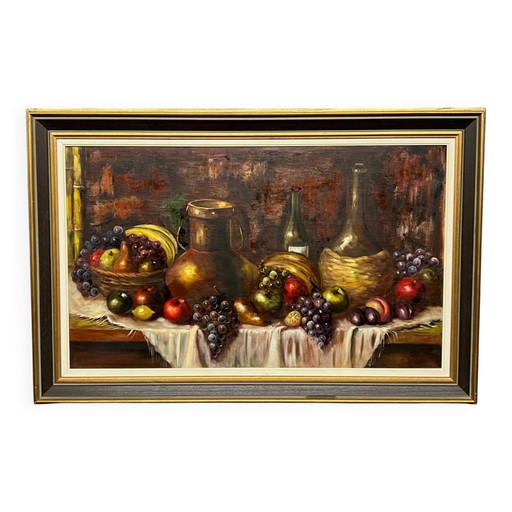 Still life with fruits. – schilderijen tekeningen, Canvas