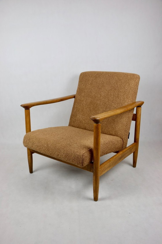 Image 1 of Orange Gold GFM-142 Armchair by Edmund Homa, 1970s