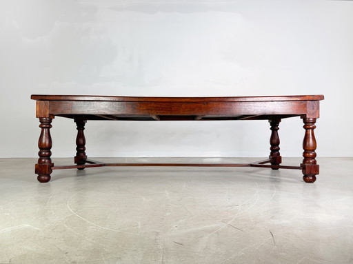 Table de salle à manger rustique 260cm de long en bois antique Table de campagne