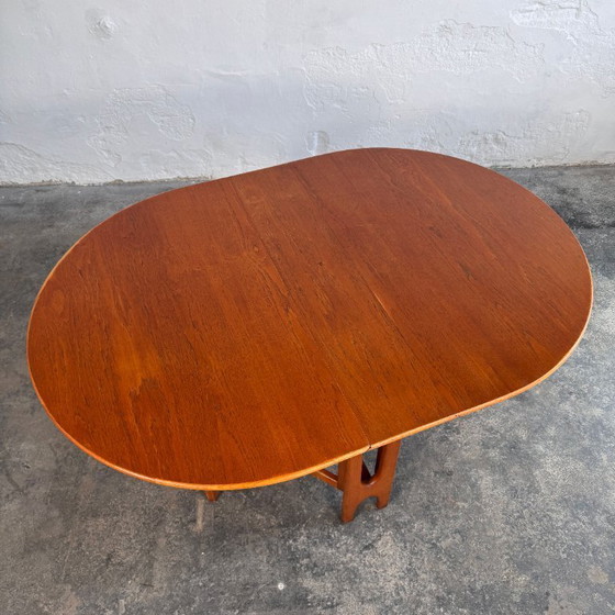 Image 1 of Vintage Teak Gateleg Drop-Leaf Dining Table by Jentique, 1960