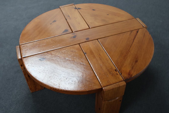 Image 1 of Brutalist Pine Coffee Table from Karl Andersson & Söner, Sweden, 1970s