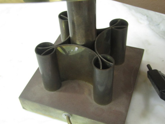 Image 1 of vintage brass lamp