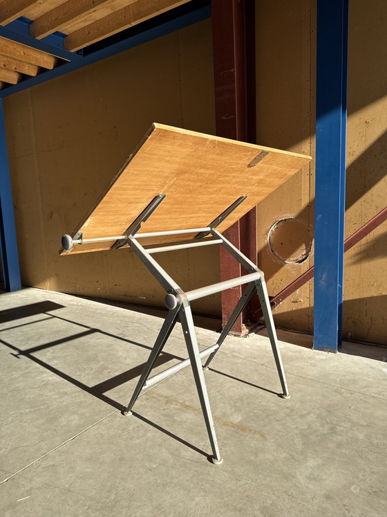 Industriële Ahrend Cirkel Kramer Tekentafel Bureau Werktafel – Iron (photo 11 of 12)
