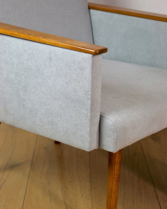 Fauteuil loft Art Déco vintage - ciel bleu – Axel Concept, Wood (photo 9 of 11)