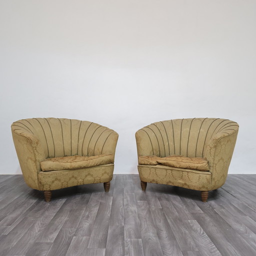 Coppia Di Poltrone Attr. Gio Ponti per Casa & Giardino, anni ’50  Mid-Century