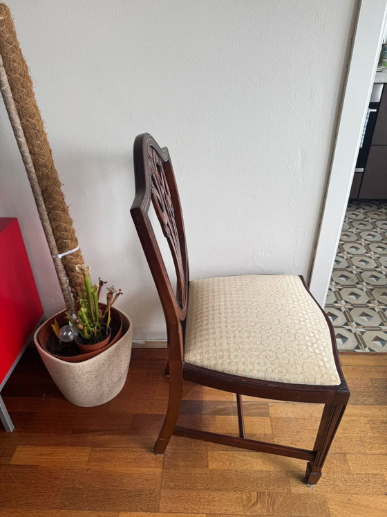 Image 1 of 2 sedie da pranzo classiche in legno in stile Art Nouveau
