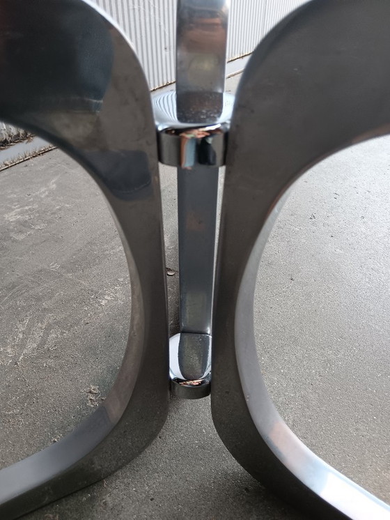 Image 1 of Space-Age coffee table in aluminum - attributed to Artifort