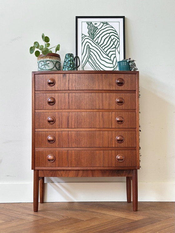 Image 1 of Vintage Design ladekast Kai Kristiansen hout jaren 50/60/70