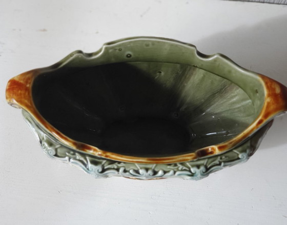 Image 1 of Antique Victorian majolica jardinière - ca 1900