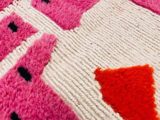 Tapis berbère tissé main en laine 400x300 cm rose, Maroc – Wool, Cotton (photo 6 of 9)