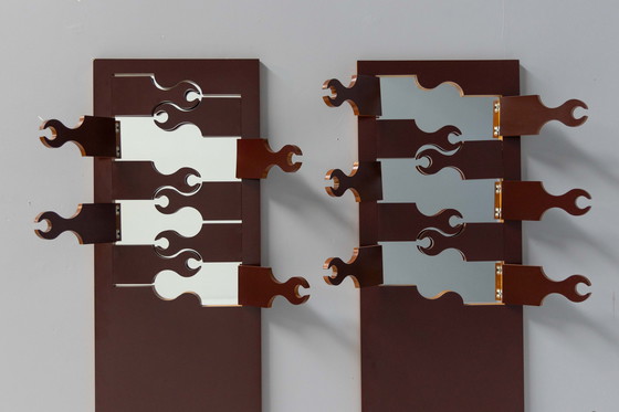 Image 1 of Appendiabiti con specchio 'Scorpion' di Anonima Design per Bonetto, Italia, anni '70