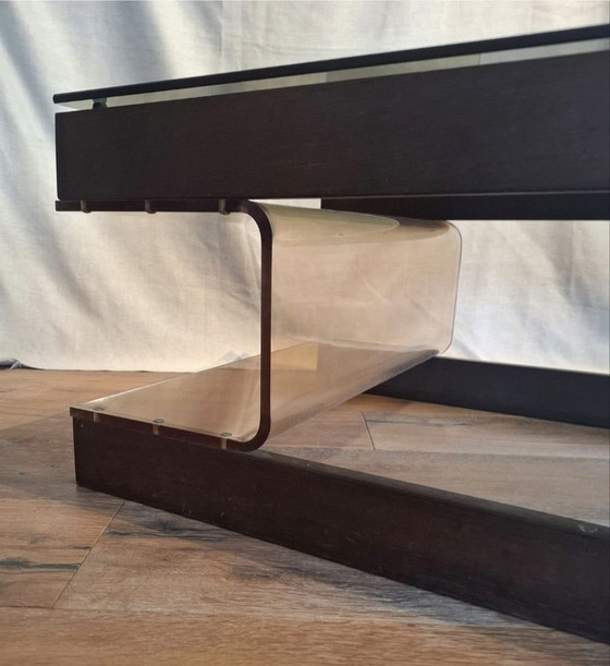 Tavolino da caffè vintage Roche Bobois Wengé Acrilico – Tavolini da caffè, Legno, Vetro (photo 3 of 15)