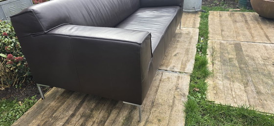 Image 1 of Bankstel Design on Stock Bloq donkerbuin leer 2.5 zits Basqu