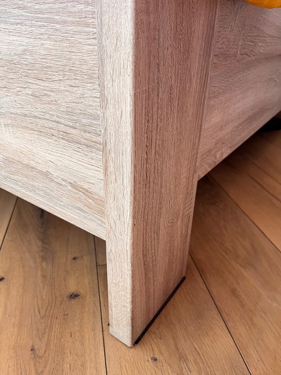 Image 1 of Struttura letto matrimoniale in legno con 2 comodini