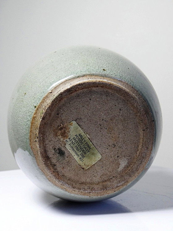Image 1 of Vintage 1960s-70s stoneware vase from Studio Pottery Milly Finn, UK