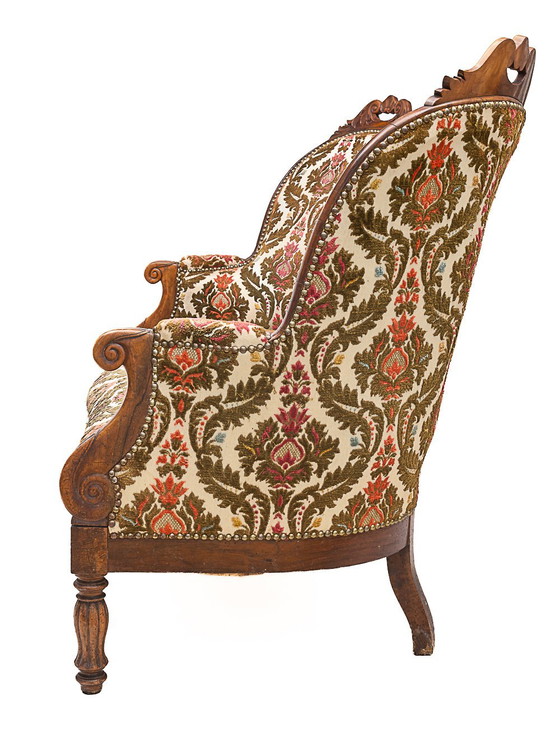 Image 1 of Walnut loveseat, 1930