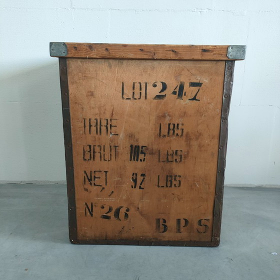 Image 1 of Vintage/Antieke Theekist Opbergkist Showkist Bijzettafel Plantenkist