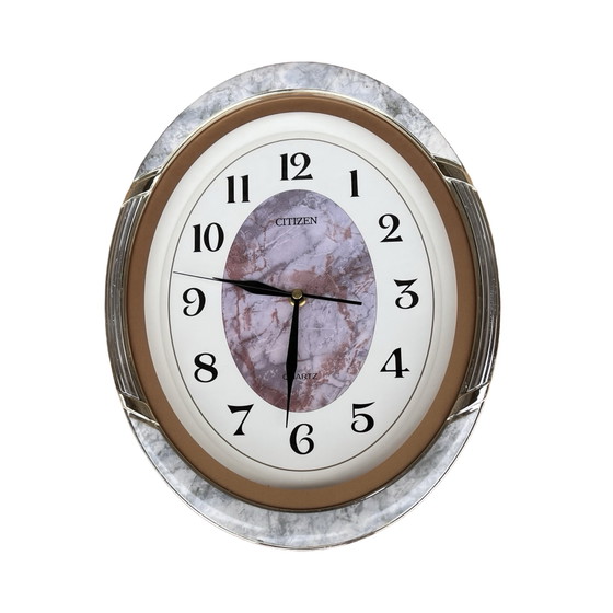 Image 1 of Nice Hollywood Regency Citizen Wall Clock, Made in Japan, 1980s