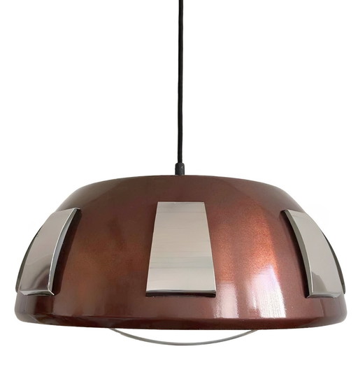 Space age pendant lamp Lakro Amstelveen Sputnik 1970's