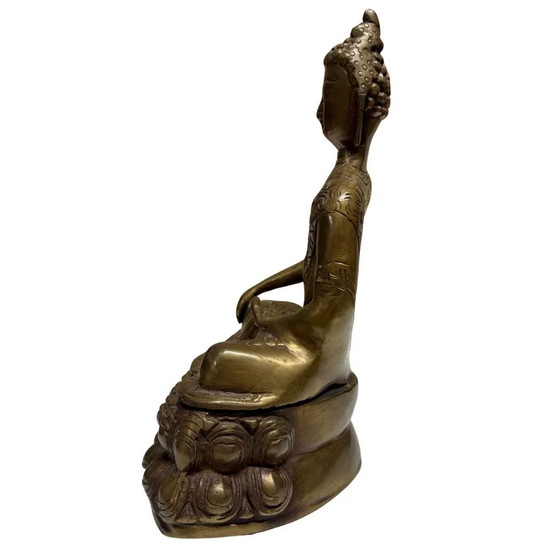 Buda de Bronce Sino-Tibetano – China con Influencia Tibetana, Siglos XVIII-XIX – Esculturas (photo 7 of 11)