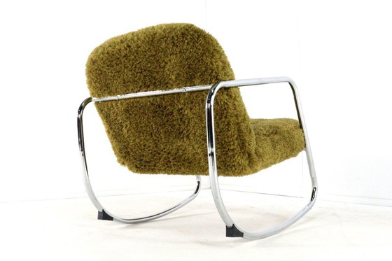 Image 1 of Poltrona a dondolo vintage imbottita