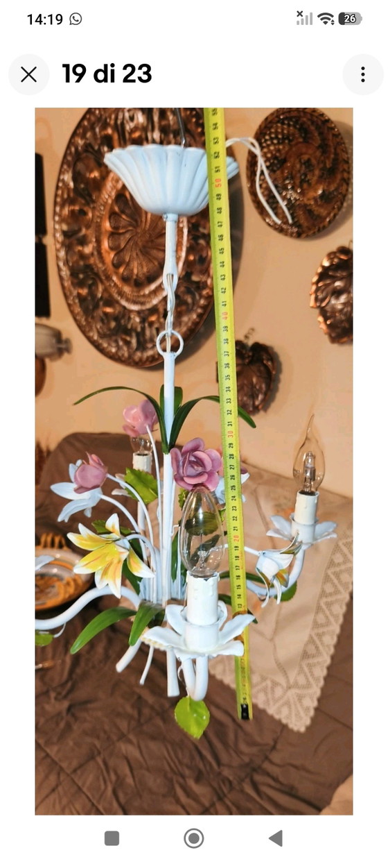 Coordinated Lights Line Tuscany Vintage Fe Battuto Artisan Master Blacksmith. – Kroonluchters, Metal, Glass (photo 13 of 15)