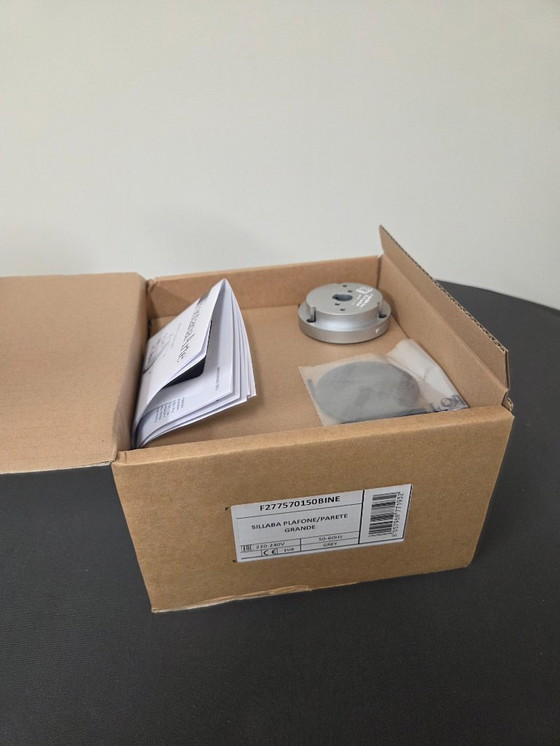 Image 1 of 2x Fontana Arte Sillaba Grande plafond-/muurlamp (nieuw)