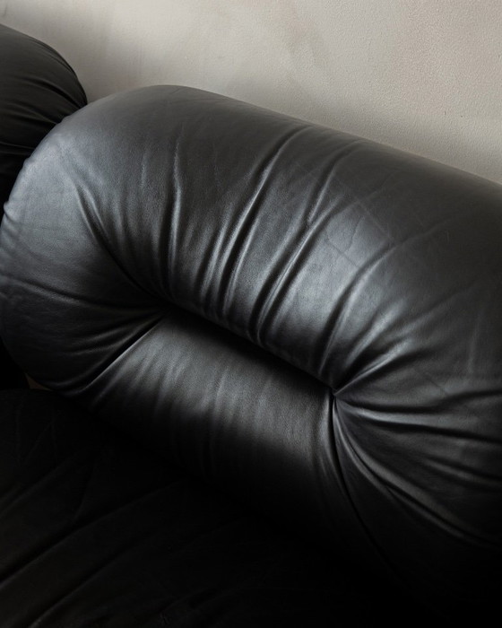 Italian Leather And Chrome Lounge Chairs, 1980s, Set Of 3 – Armchairs (photo 19 of 23)