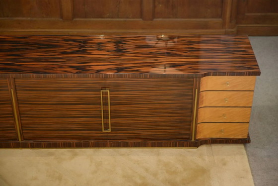Enfilade minimalista in ebano e sicomoro anni '60 – Credenze, Legno, Vintage (photo 3 of 13)
