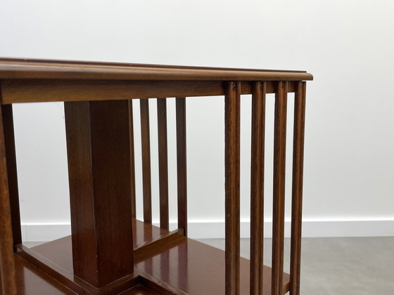 Image 1 of Antieke Engelse boekenmolen mahonie 19e eeuw