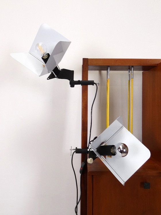 Image 1 of 2 x Triedro Klemmleuchten - Joe Colombo für Stilnovo