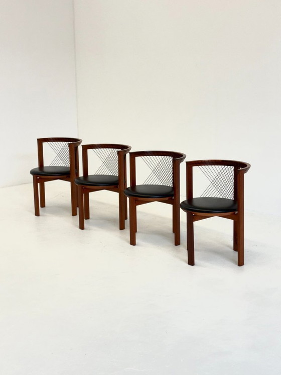 Image 1 of Ensemble de chaises Tranekær String par Niels Jørgen Haugesen
