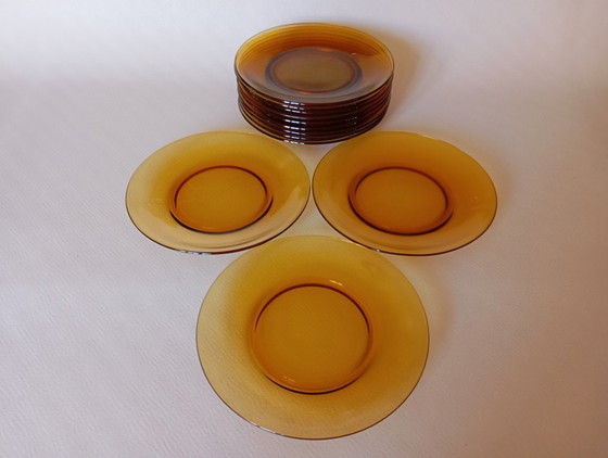 Image 1 of Vereco vintage amber dinner plates