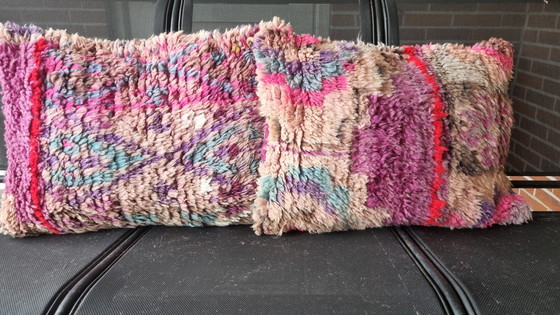 Image 1 of Berber vintage kussenset, sier kussen set