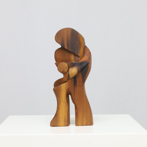 Holzskulptur - dem dänischen Modernismus zuzurechnen, 1970er Jahre