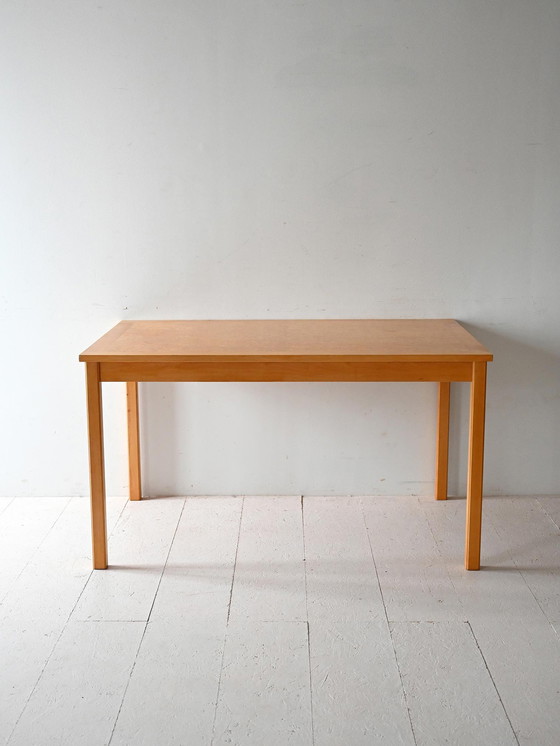 Image 1 of Vintage Scandinavian Birch Table by Skaraborgs