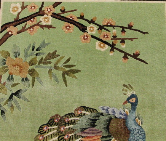 Image 1 of China Pure Silk Hand-Knotted Oriental Rug 125 x 70 cm Excellent Condition