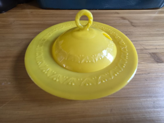 Image 1 of Set antiker deutscher Käse- und Buttertöpfe – DRGM – 1930er/1940er Jahre