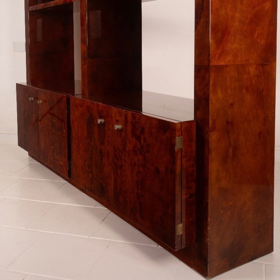 Image 1 of Perkamenten boekenkast van Aldo Tura voor Tura Milano 1960