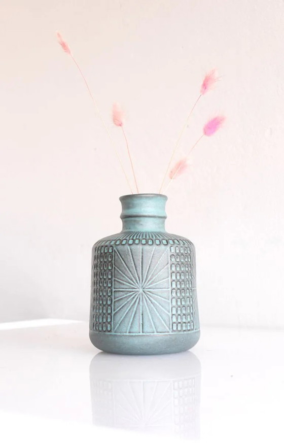 Image 1 of Mid-century Scandinavian modern art design pottery vase by Mari Simmulson for Upsala Ekeby, Sweden, 1970s