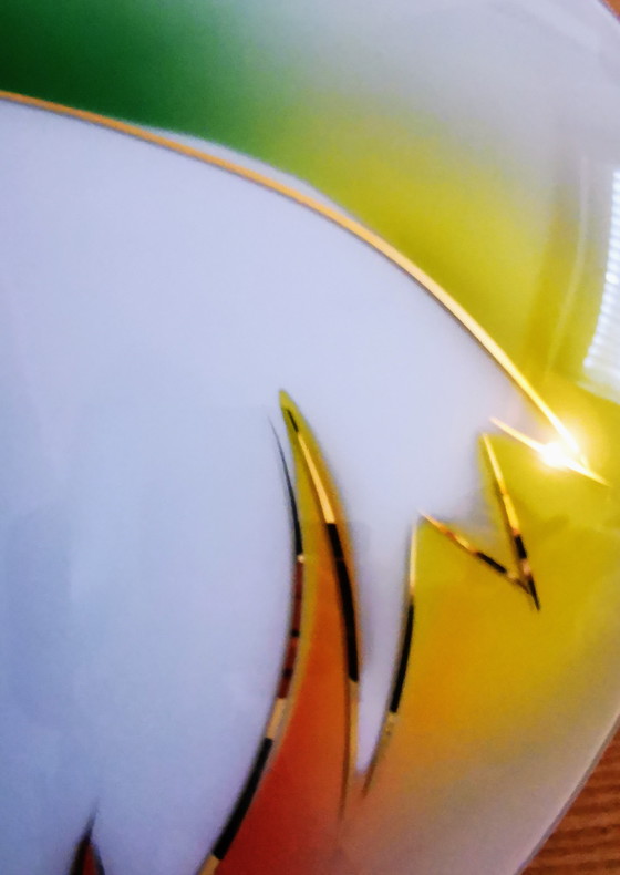 Image 1 of 1960er Jahre Deckenlampe, Glas