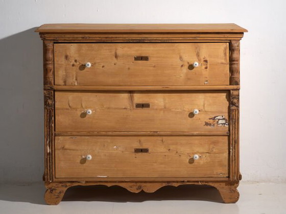 Antique solid wood chest of drawers (c.1920) #45 (photo 22 of 40)