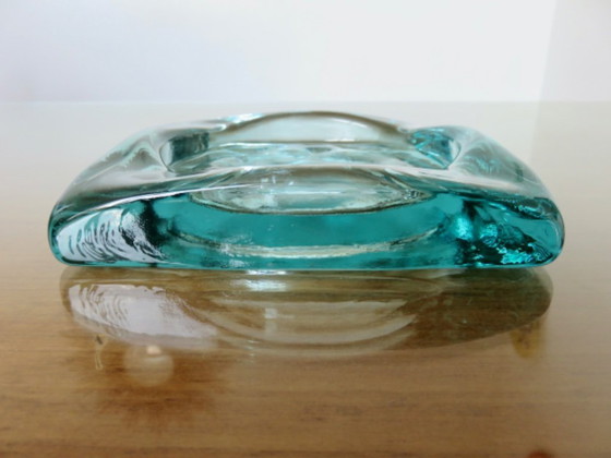 Image 1 of Bloque de vidrio "Saint Gobain", Francia, 1970, organizador de bolsillo o cenicero