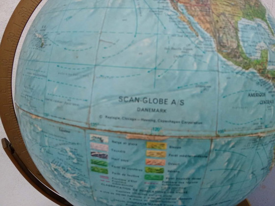 Image 1 of Vintage globe – Scan-Globe A/S world map (Denmark)